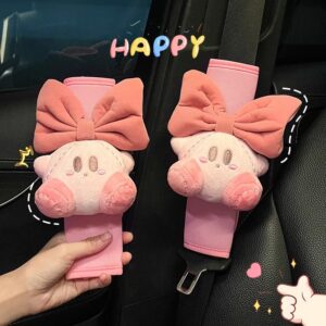 Automobile seat belt shoulder pads